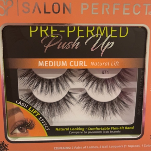 Salon Perfect Pre-Permed Push Up Medium Curl Natural Lift: The Gift of Glam: NEW - Picture 2 of 3
